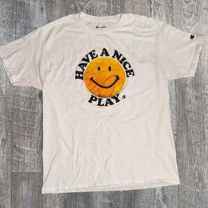 Champion White T-Shirt with Logo